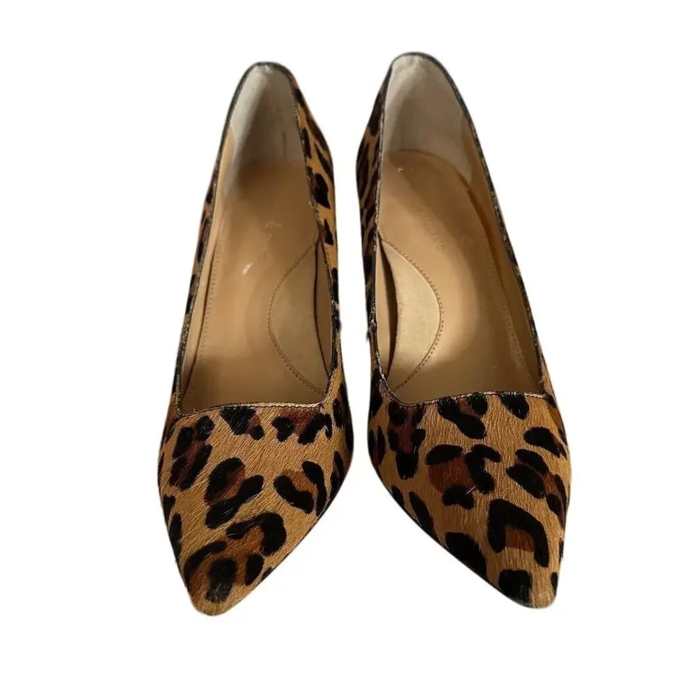 Banana Republic Women's Leopard Print Block Heel Pumps Size 6M Formal Shoes‎ - Picture 3 of 10